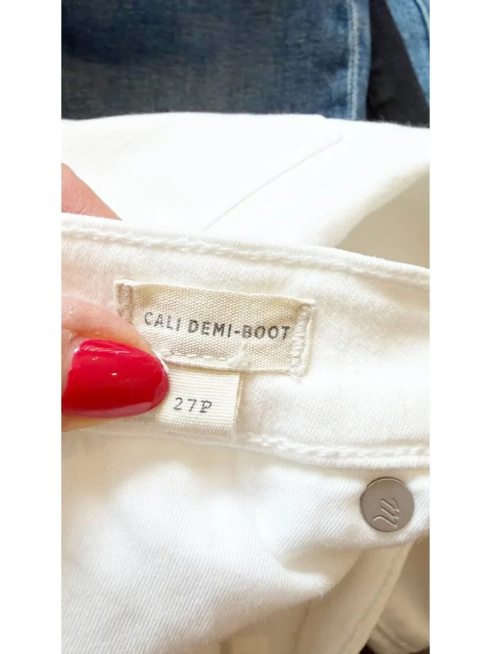 Madewell Cali Demi Bootcut Jeans White 27P Petite